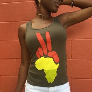 African sleeveless women’s top